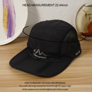 Outdoor Sunshade Baseball Cap Unisex Rainproof Waterproof Quick-drying Folding Hat Women Men's Fishing Sunscreen Baseball Cap New Year Presents Christmas Valentine's Gift For Her