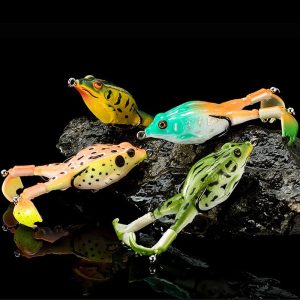 1pc Fishing Lures; Soft Frog Artificial Bait With Rotating Legs; Cool Fishing Hooks