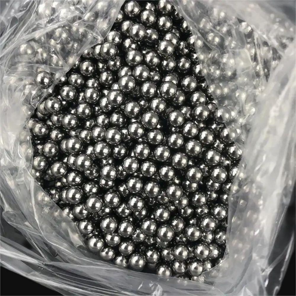 Xemussa 100pcs 6mm steel balls, iron balls, precision steel bearing balls, suitable for slingshots and bicycle bearings, durable outdoor leisure accessories, decorations